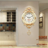 Reloj de pared Vintage con Péndulo, estilo victoriano europeo de mediados de siglo, reloj silencioso con batería, adecuado para sala de estar an - details 0