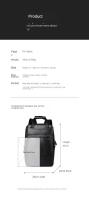 Mochila Pu para hombres, mochila para estudiantes universitarios minimalistas, bolsa de computadora para viajes de negocios, bolso de ocio de gran capacidad - details 19