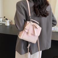 Mochila Premium sense para mujer, mochila informal con textura sólida de color, nueva moda 2025 - details 4