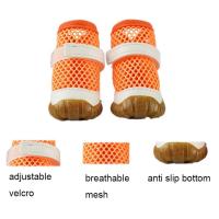 Zapatos de verano para perros, zapatos de red transpirables para perros, zapatos antideslizantes de PVC con agujeros para perros, sandalias suaves para perros, zapatos de verano - details 1