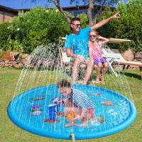 Boquilla de delfín móvil, juego de agua para niños, césped al aire libre, playa, juego de aerosol de verano, tapete con diseño de letras, tapete de juguete - details 1