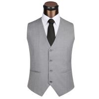 El nuevo vestido chalecos para hombres de Color sólido de un solo pecho ajustado traje para hombres chaleco masculino chaleco Homme Casual mangas - details 5