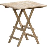 Conjunto de asientos de jardín de tres piezas de madera de teca, silla plegable y mesa plegable cuadrada de aproximadamente 40 x 60 cm - details 2