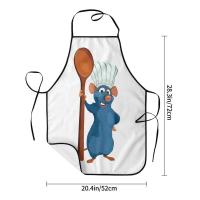 Unisex Ratatouille Remy con cuchara delantal adultos mujeres hombres Chef Tablier cocina para cocinar película animada pintura - details 34