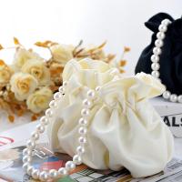 Mini bolso de cubo con cadena de perlas artificiales para mujer, Cartera de pulsera, bolso callejero - details 4