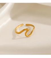 Anillos Geométricos de Acero Inoxidable Minimalistas y Ajustables para Mujeres y Niñas - details 2