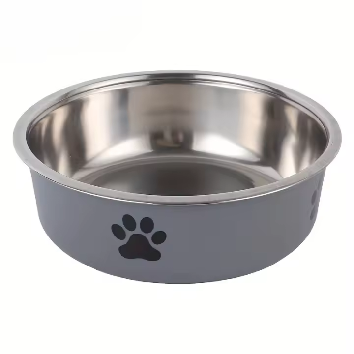 Tazón De Acero Inoxidable Antideslizante Para Perros Grandes Medianos Y Pequeños Tazón De Agua Y Alimentos Para Mascotas - 1