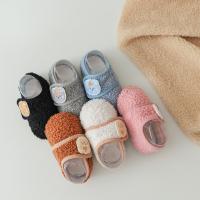 Calcetines de piso para niños, otoño e invierno, apilados y engrosados, cálidos y antideslizantes, Velcro, zapatos y calcetines de suela suave antideslizantes para interior de bebé - details 1
