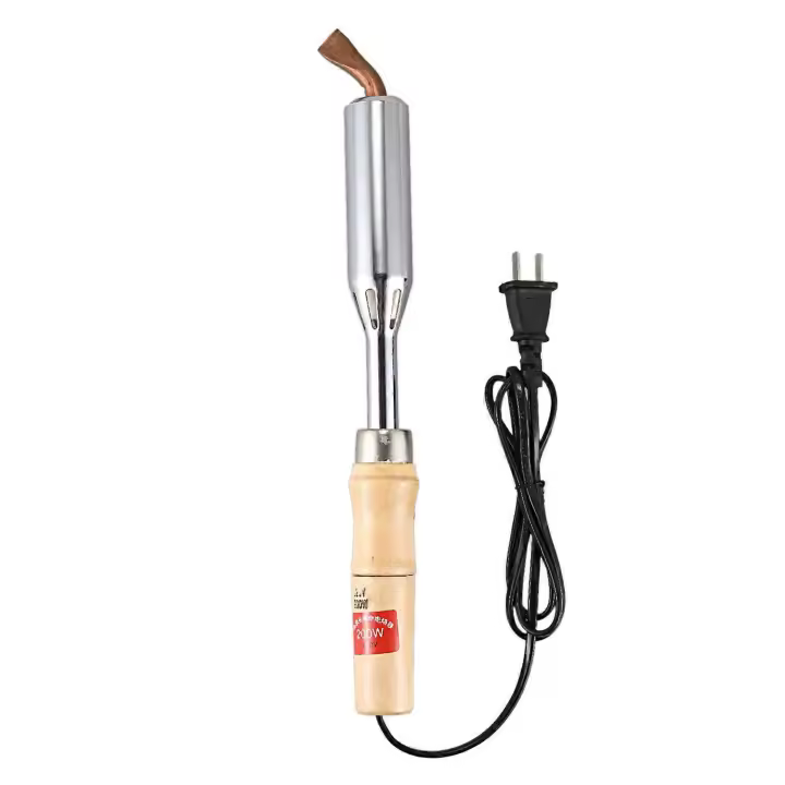Soldador eléctrico con mango de madera aislado de 200w, soldador alto, soldador eléctrico para el hogar - 1