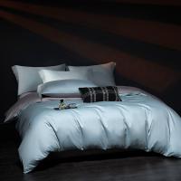 Juego de Ropa de Cama de Algodón de Alta Densidad Antibacteriano 5A Color Sólido, Sencillo y Lujoso - details 3