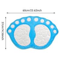 Alfombras de baño súper absorbentes antideslizantes, alfombras de baño de adoquines lavables, lindas alfombras de área de espuma viscoelástica en forma de pie - details 8