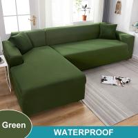 Funda de sofá impermeable para sala de estar, cubierta elástica para sofá esquinero en forma de L, 1/2/3/4 asientos - details 17