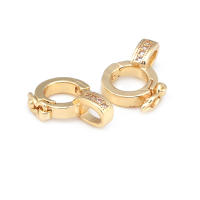 Colgantes de Brasso de Oro 18K Clips de Conexión de Circonio Suministros de Hacer Joyas - details 20