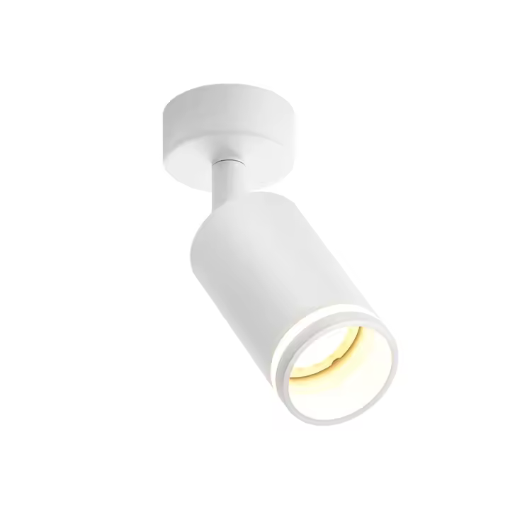 CBJKTX Foco de techo blanco 1 bombilla moderno GU10 regulable interior metal - 1