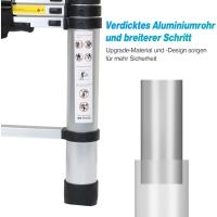 Escalera Telescópica de Aluminio Extensible, Antideslizante, Multiusos Carga de 150kg - details 25