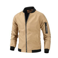 Chaqueta de piloto de moda casual para hombre Chaqueta de primavera verano Tejido de poliéster Cierre de cremallera - details 7