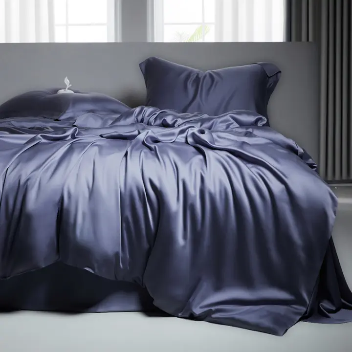 Juego de Ropa de Cama de Algodón 100% de Lujo 2025 Alto Cuento de Hilos, Jaso Satein, Ropa de Cama Plana, Tamaño 1.5m - 1