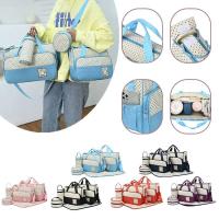 5 unids/set pañal momia maternidad accesorios recién nacidos bolsa grande para mamá organizador de cochecito de viaje - details 2