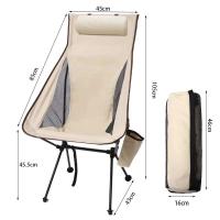 Reposacabezas plegables portátiles para acampar, aleación de aluminio ligera para viajes, silla de pesca, muebles de exterior - details 7