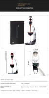 Decantador de vino Vino tinto，Diseño de vino decantación rápida，Embalaje exquisito - details 3