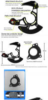 RRSKIT-estabilizador de cadena de un solo diente para bicicleta de montaña, disco de aleación de aluminio para ISCG-03/05/BB, 32-38T, discos dentales de un solo disco - details 1