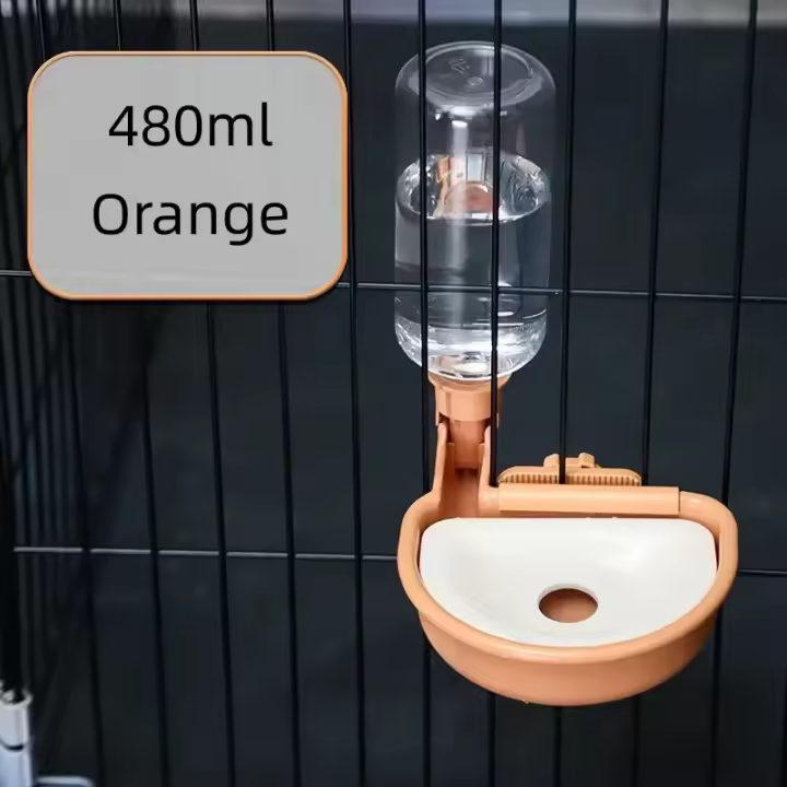 Dispensador de Agua Automático para Mascotas Botella de Agua Colgante para Jaula de Gato, Tazón de Alimentación para Cachorros, Perros, Conejos - 1