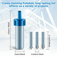 Kit de herramientas de transferencia de lámina portátil con 3 cuchillas, Kit de reparación de transferencia de lámina para Cricut Joy Circut Maker - details 8