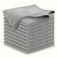 Juego de Toallas de Cocina Ultrafines Fibra Ligera Gris Absorbente Suave Removedor de Manchas - details 0