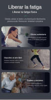 Pistola de masaje muscular MUKASI, masajeador de percusión ultrasilencioso de 5 velocidades, 4 cabezales de masaje, con luz fría para respirar, pistola de masaje para aliviar la fatiga y el dolor - details 8