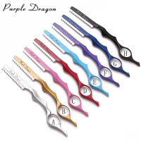 Navaja de Afeitar Profesional para Barbero Dragon Rojo Herramientas de Salón para Adelgazar Cabello con 10 Cuchillas Afiladas Z6100 - details 0