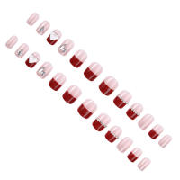 Uñas a presión con patrón creativo, decoración de uñas con patrón único de moda para uso diario - details 2