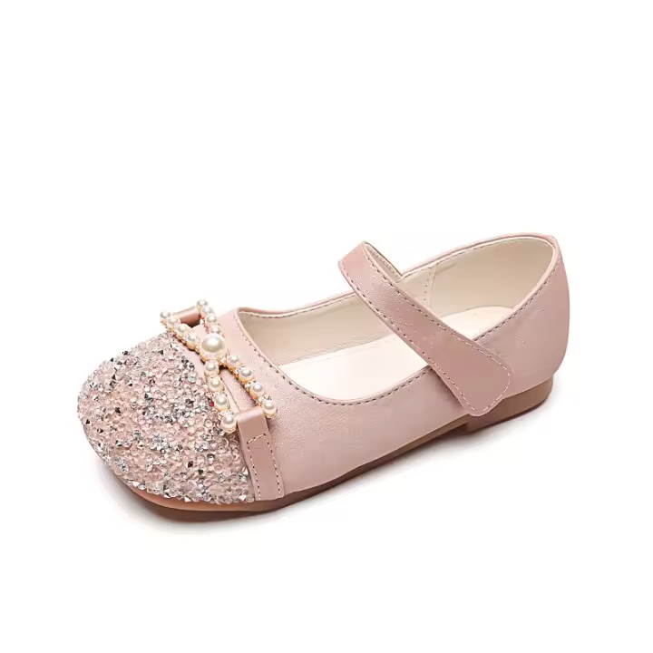 Zapatos de cristal agua pequeños zapatos de cuero zapatos de niños suela suave con vestido - 1