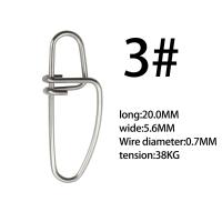 100 Uds conector de pesca de acero inoxidable Pin de acero inoxidable broches de pesca anillos sólidos broches enganchados accesorios de Pin - details 2