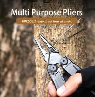 1 multiherramienta GHK 22 en 1 con cuchillo plegable, alicates, cortador de cables, tijeras, sierra, clip para cinturón, alicates, llave hexagonal múltiple - Acero inoxidable - Para hombres - Ideal para trabajo, EDC, camping, mochilero, supervivencia - Gr - details 7