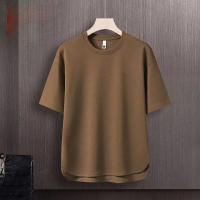 Conjunto De Verano Para Hombre Con Camiseta Y Pantalones Cortos De Algodón Transpirable Color Sólido Talla Grande Moda Casual - details 11