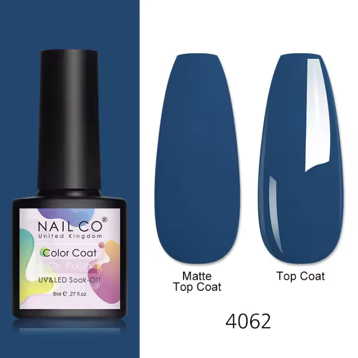 NAILCO-esmalte de uñas en Gel UV, 8ml, capa superior y Base, de larga duración, para manicura artística - 1