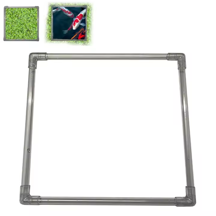 Separa plantas flotantes, valla ajustable con nivel de agua, tubo flotante acrílico para decoraciones de jardín - 1