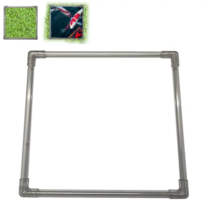 Separa plantas flotantes, valla ajustable con nivel de agua, tubo flotante acrílico para decoraciones de jardín - 1