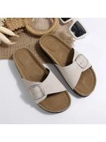 Zapatillas de mujer de moda Con suela gruesa y correa estilo europeo y americano verano 2025 nueva llegada suela de goma - details 6