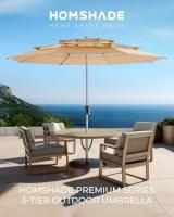 HOMSHADE Chaise Lounge Chair Outdoor - Juego de 2 tumbonas de bronceado con respaldo ajustable en 5 posiciones, impermeable, 330 libras de peso - details 4