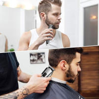 Kemei-cortadora de pelo eléctrica, Kit de belleza, afeitadora multifunción, recortadora de barba, corte inalámbrico, hine, pantalla LCD 5 - details 7