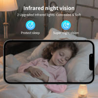 Cámara de Seguridad IP Mini Wifi Monitor de Seguridad para el Hogar Inalámbrico con Visión Nocturna Infrarroja Control de Aplicación para Teléfono Móvil Impermeable - details 1