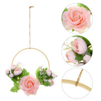 Decoración de fondo para el hogar, decoración de pared, flor de Rosa Artificial, aro Floral, ventana, puerta, colgante, guirnalda nupcial - details 6