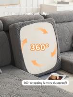 Cubierta Elegante para Sofá Jacquard, Protector de Muebles Duradero para Sala de Estar y Dormitorio, Antideslizante - details 7