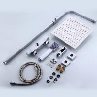 Cncest Sistema de Ducha de Alta Calidad Mezclador Térmico con Doble Cabeza Grifo de Acero Inoxidable - details 19