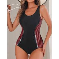 Traje de Baño de Una Pieza para Mujer Ouwu Traje de Baño Cerrado con Levantamiento Ropa de Playa - details 4