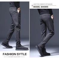 Pantalones Denim de Alta Calidad Estilo Clásico Otoño 2024 Vaqueros de Negocios Casuales para Hombres con Alta Comodidad y Elástico - details 11