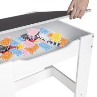Infantiles Grupo de Asientos para Niños Muebles de Madera y MDF para Niños con Espacio de Almacenamiento Gris - details 2