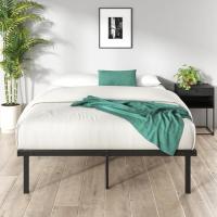 Cama Caleb de 100 x 200 cm - Altura 36 cm con Espacio de Almacenamiento Debajo de la Cama - Marco de Cama de Metal - Marco de Cama Plegable - Negro - details 2