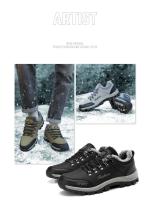 Zapatos de Senderismo Invierno para Hombres Botas Cálidas Exteriores para Acampar Antichoque Zapatillas de Escalada con Cordones RUNSUN DAILY - details 3